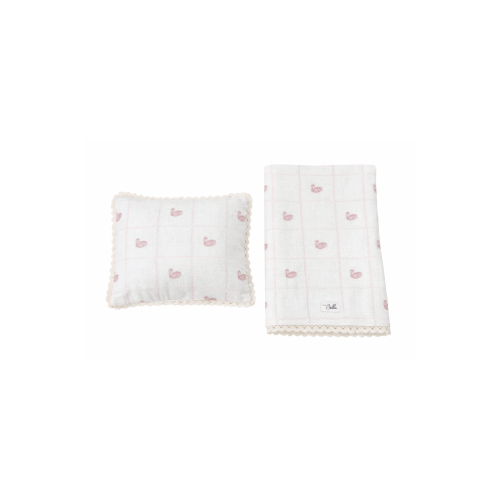 Girl Knit Blanket and Pillow Set