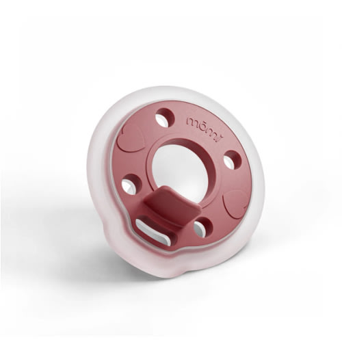 babypace breast-like pacifier single - cranberry | mōmi