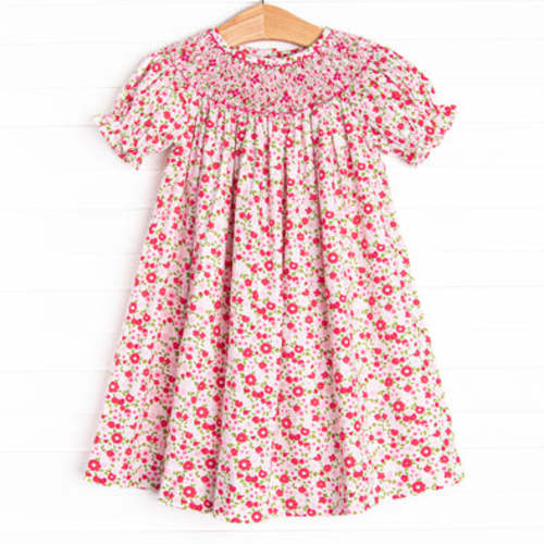 Pink-ing of You Smocked Bishop Dress, Pink – Stitchy Fish