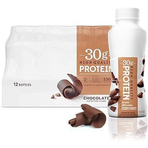 Fairlife Nutrition Protein Shakes - Pack of 12 | 30g Protein, Low Sugar, Lactose-Free | Delicious chocolate Flavors 11.5 fl., oz. (In KozyHome Packaging) (Chocolate)