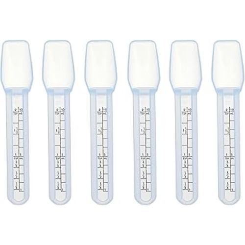 6 Pack of Medicine Spoon 10 ml (2 tsp) – Plastic Oral Liquid Medicine Spoon for Kids & Babies, Easy Measuring & Dispensing