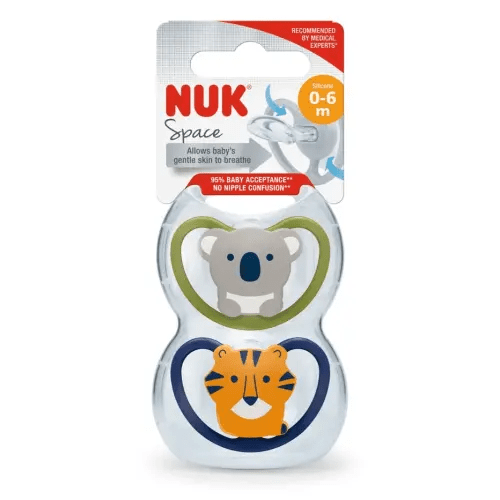 Nuk Soother - Space - 18-36Months - 2Pack - Assorted | Baby Bunting AU