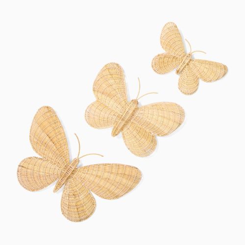 Butterfly Rattan Wall Art