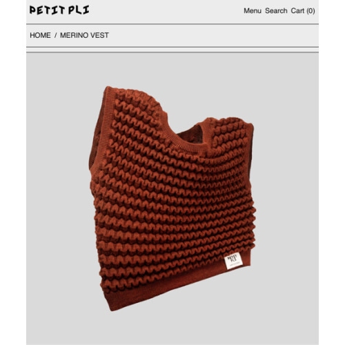 Petit Pli - Merino Wool Vest