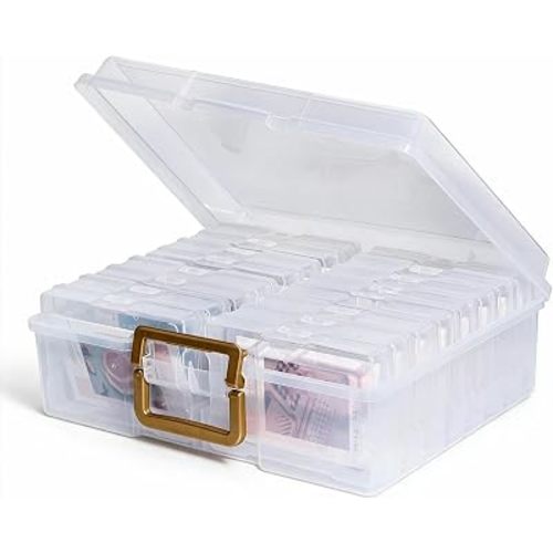 novelinks Photo Storage Box and 16 Inner 4" x 6" Photo Storage Containers