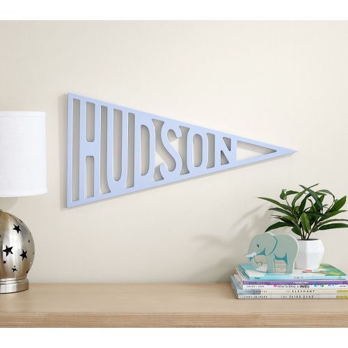 Personalized Wood Pennant