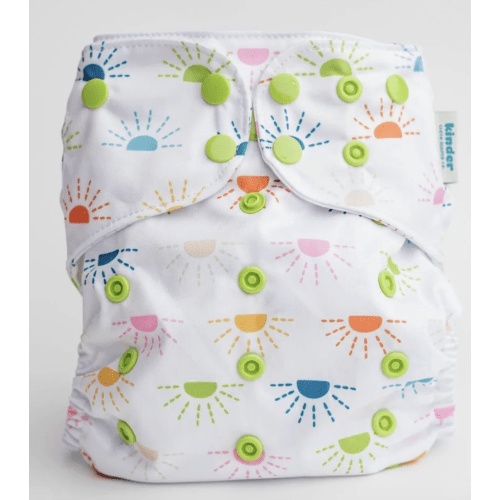 Space and Sky: Essentials Pocket Cloth Diaper with Athletic Wicking Jersey, Grows with your Baby