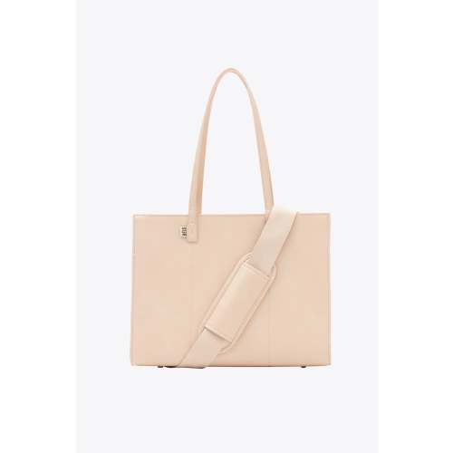 BÉIS 'The Work Tote' in Beige - Beige Small Work Bag For Women & Laptop Tote Bag