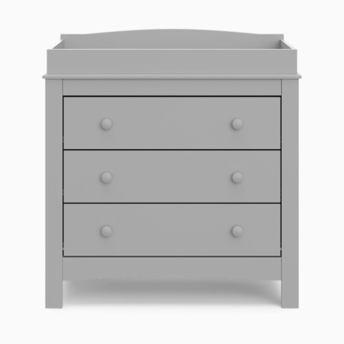 Noah 3 Drawer Chest with Changing Topper - Pebble Gray