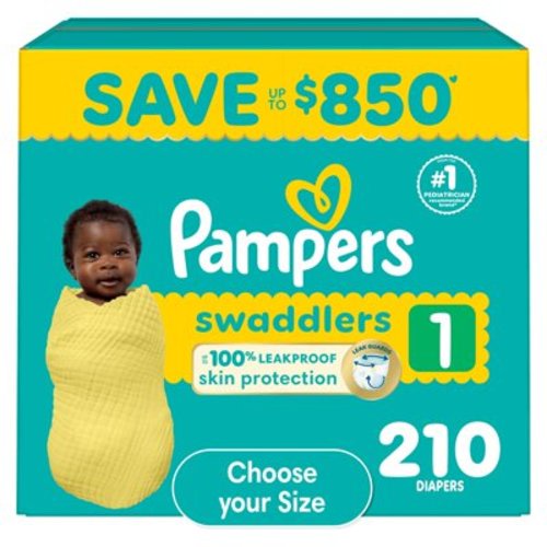 Pampers Swaddlers Diapers, Sizes Newborn-8 - Samsclub.com