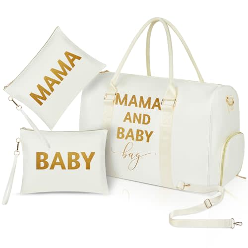 KUIRAN MAMA Hospital Bag for Women Labor and Delivery 45L Large Waterproof Travel Bag Overnight Bag with Shoe Compartment