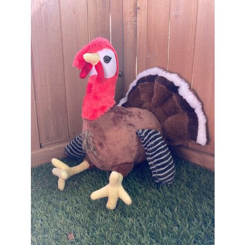 15" Turkey Plush - Realistic Stuffed Farm Animal Toy