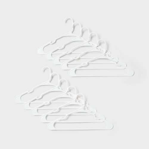 50pk Plastic Hanger White - Brightroom™