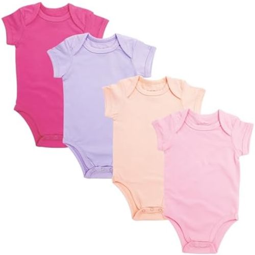 123 Bear Baby Cotton Spandex short-sleeve bodysuits unisex boy girl