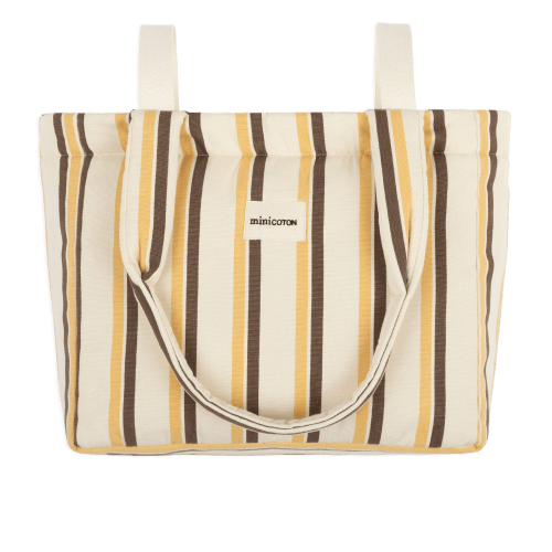 Choco + Yellow Handle Bag