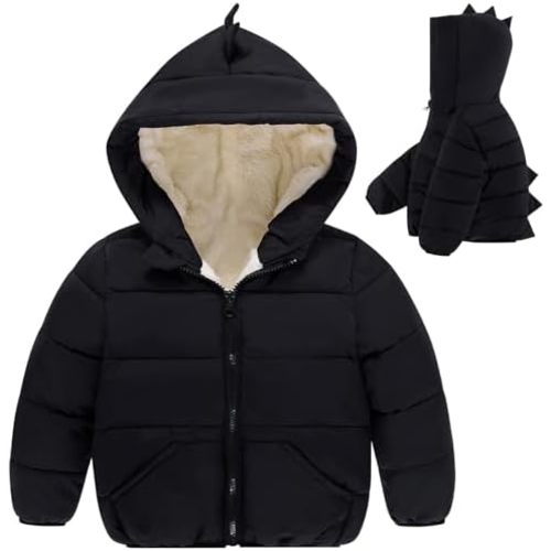 UNICOMIDEA Toddler Boys Girls Winter Coats Hooded Warm Puffer Jacket for Baby Outwear 6M-4T