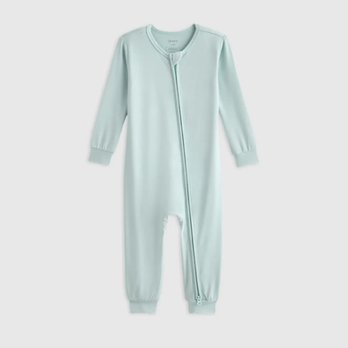 Bamboo One Piece Pajama - Baby in Sage Mist