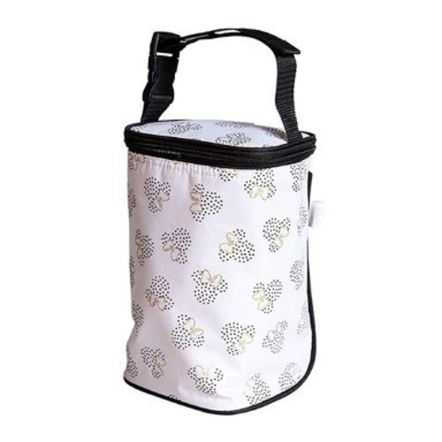 J.L. Childress Tall Two cool Breastmilk Cooler, Baby Bottle & Food Bag, Insulated & leak proof, Fits 2-4 Bottles Fits 2-4 Bottles, Minnie Dot