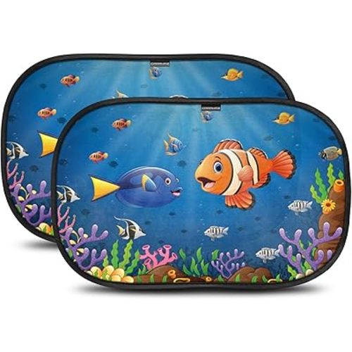 Car Window Shade for Baby with Certified UV-Protection 2 Pack - 20"x12"