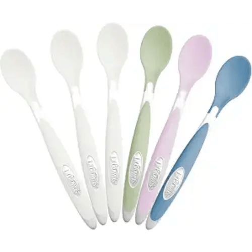 Dr. Brown's Designed to Nourish Soft-Tip Toddler Feeding Spoons, 6-Pack