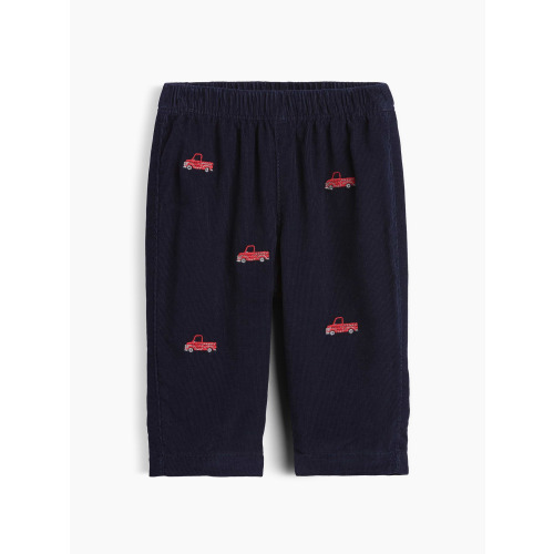 Baby Corduroy Embroidered Pull-On Pants