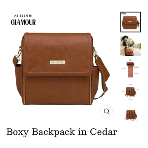 Boxy Backpack in Cedar
