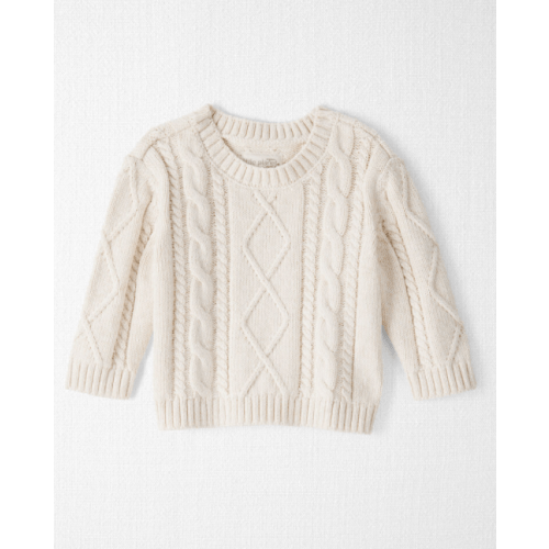 Organic Cotton Cream Knit Sweater | 6M