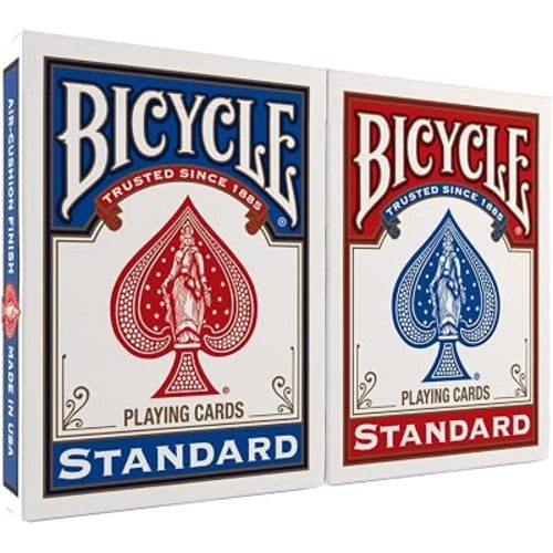 Bicycle Playing Cards 2 Pack Standard Poker Size Red and Blue