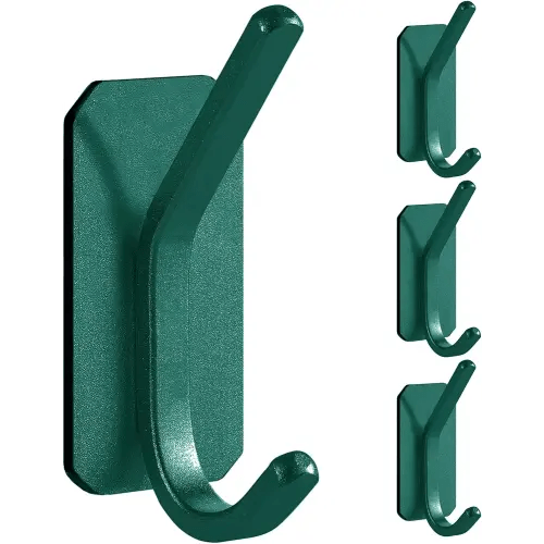 Paoli Heavy Duty Adhesive Wall Hooks (4, Emerald)