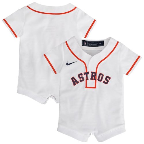 Newborn Houston Astros Nike White Home Replica Romper Jersey