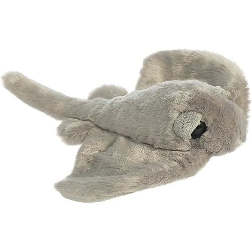 Aurora® Adorable Mini Flopsie™ Sting Ray Stuffed Animal - Mini Companions Ready for Playful Adventures - for Kids All Ages, Toddlers, Adults, and Families - Gray 10.5 Inches