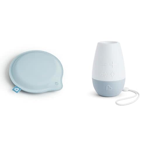 Munchkin Baby and Toddler Sleep Soother Set - Lulla-Vibe Vibrating Pad and Shhh… White Noise Sound Machine and Night Light, Great for Travel