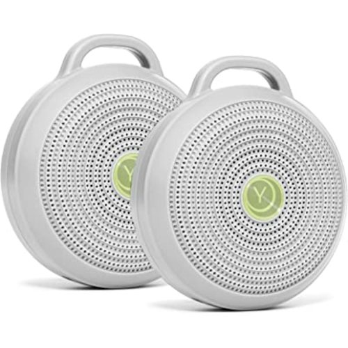 Amazon.com: Yogasleep Hushh Portable White Noise Machine for Baby, 3 Soothing, Natural Sounds with Volume Control, Compact for On-The-Go Use & Travel, USB Rechargeable, Baby-Safe Clip & Child Lock, Grey, 2 Count : Health & Household