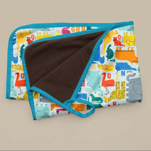 Lifesaver Waterproof Mat - Alphabet animal pattern