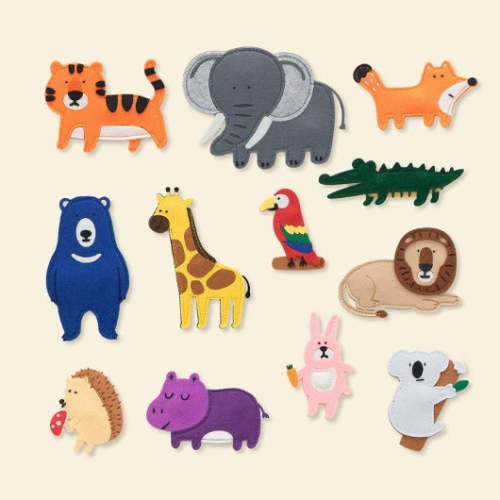 Animal Felt Magnet Collection