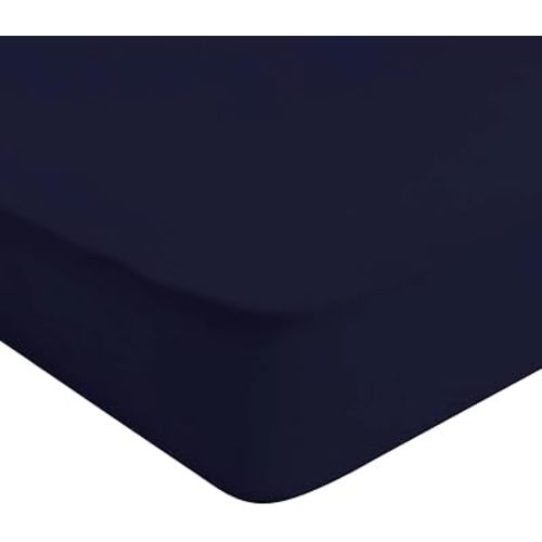 Kyte Baby Soft Crib Sheet - Standard Fitted Crib Sheet Made with Rayon from Bamboo, Ultra-Gentle and Breathable (Navy)