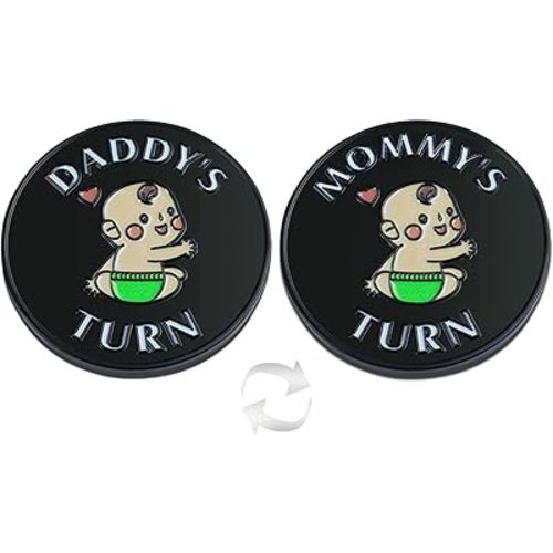 New Dad Mom Gifts Funny Decision Making Coin, New Baby Gift for Parent Mummy Daddy Pregnancy Women First Time to be Moms Dads St.Patrick's Day Easter Birthday Gifts Double Sided