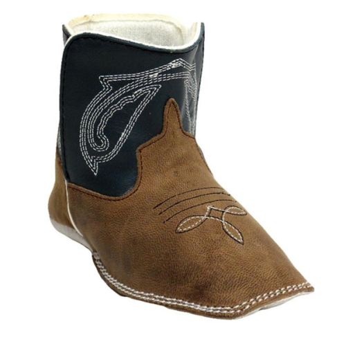 Anderson Bean Baby Bean Regal Blue Kidskin Booties
