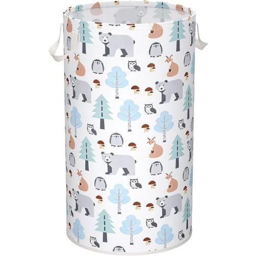 Lifewit Baby Laundry Baskets, Nursery Hamper, Toy Basket, 65L, Forest