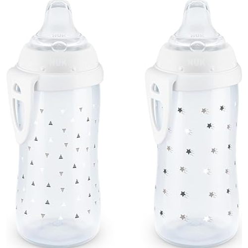 NUK Active Sippy Cup, 10 oz, 2 Pack, 12+ Months, Timeless Collection, Amazon Exclusive
