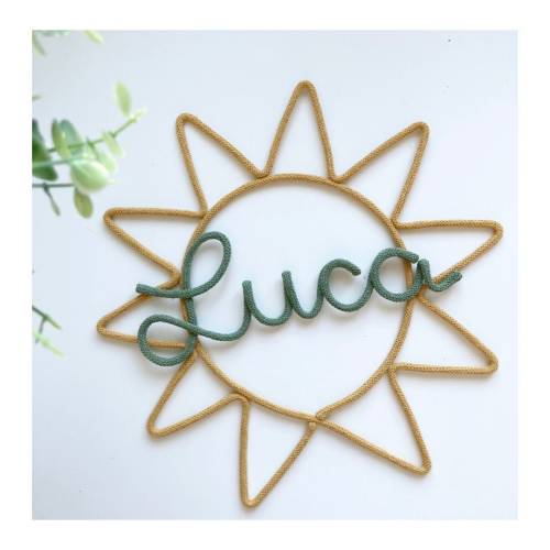 Customized Sun Decoration - Personalized Wall Hanging for Home Decor, kids room and babies nursery