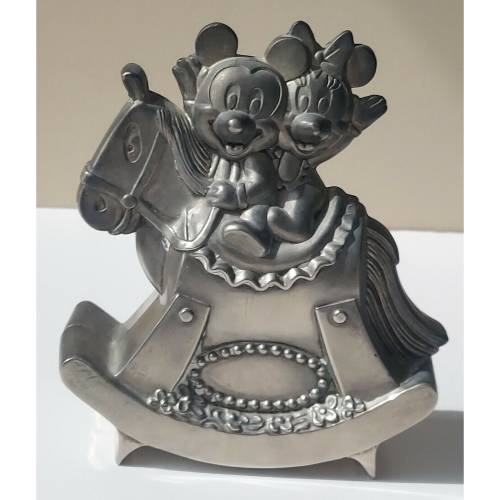 Baby Mickey Silverplated Bank 1994 Towle Silversmiths