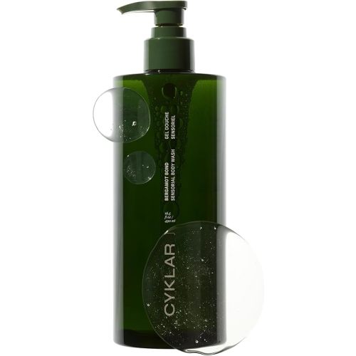 CYKLAR Sensorial Body Wash. Bergamot Bond Hydrating Cleanser with Moisture Locking Multi-Oil Complex, Sodium PCA and Glycerin. Nourishing Shower Gel for Women and Men, 16.5 Fl Oz Luxury Bodywash