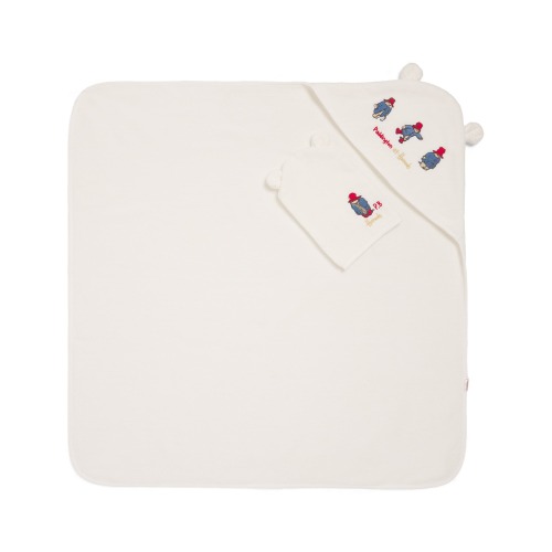 Paddington Hooded Towel and Mitt Set