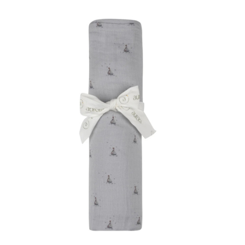 Baby Boy Muslin Swaddle Blanket | Jersey Cotton | Nautical Print | Aurora Classics – Ely's & Co.