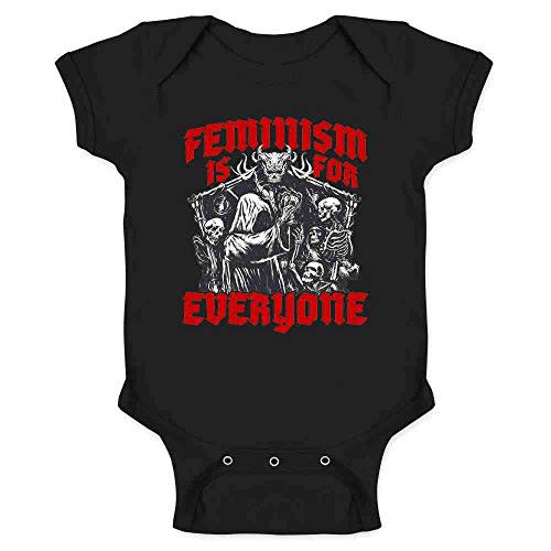 Pop Threads Feminism is for Everyone Metal Punk Emo Goth Infant Baby Boy Girl Bodysuit
