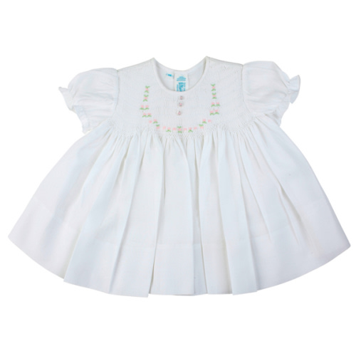 Newborn Smocked Rose Dress | Feltman Brothers