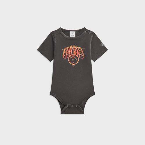 Kith Baby for the New York Knicks Vintage Fire Bodysuit - Black 0-3M