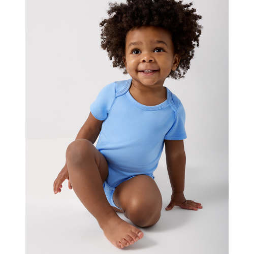 Blue Breeze Short Sleeve Bodysuit | Little Sleepies