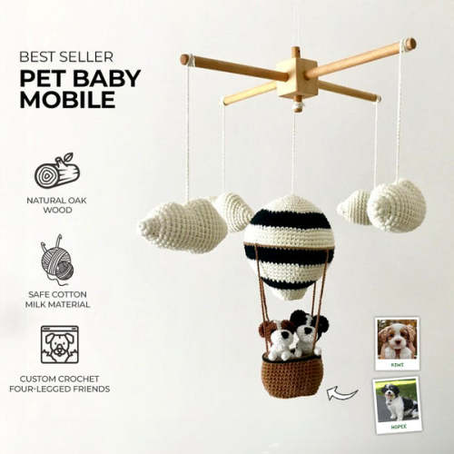 Pet Balloon | Custom Crochet Pet Nursery Baby Mobile – My Dollfy